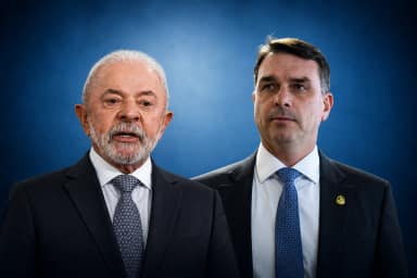 Lula e Flávio Bolsonaro ficam mais próximos em AtlasIntel e BTG/Nexus