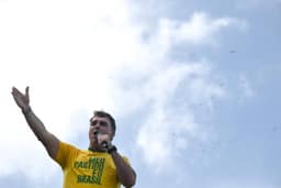 Flávio Bolsonaro na campanha eleitoral de 2026 - 25/08/2026 - Politica