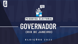 Paraná Pesquisas: sondagem para governador do Rio de Janeiro