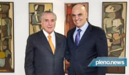 Temer foi um dos poucos políticos no casamento do filho de Moraes