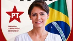 Petistas chamam Michelle de “funcionária do mês” após atrito com Flávio