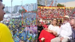 Lula e Flávio têm públicos moderados em comícios de largada