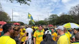Com candidatos do Novo, direita faz ato contra STF em Brasília