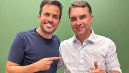 Pablo Marçal entra para a campanha de Flávio Bolsonaro após convite