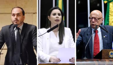 Esperidião Amin e Carlos Bolsonaro empatam na disputa ao Senado catarinense