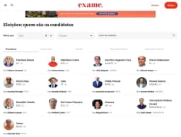 Quem são os candidatos nas eleições 2026? EXAME lança plataforma com dados do TSE