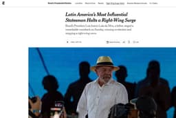 Imprensa internacional vê na vitória de Lula sobre Flávio fórmula para derrotar extrema direita