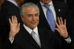 Temer tem "simpatia" por Caiado, mas diz não quer se meter na eleição agora