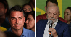 Flávio Bolsonaro tem 47%, Lula 45% e 2º turno será em 25 de outubro