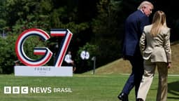 A troca de farpas entre Trump e Meloni por foto no G7: 'Nem eu nem a Itália imploramos nada. Trump inventou'