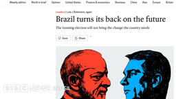 Brasil 'dá as costas ao futuro' em eleição com Lula e Flávio, diz The Economist