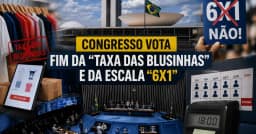 Congresso vota fim da “taxa das blusinhas” e da escala “6×1”