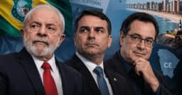 Atlas/Focus: Lula tem 51,6% no Ceará; Flávio Bolsonaro aparece com 25,7%