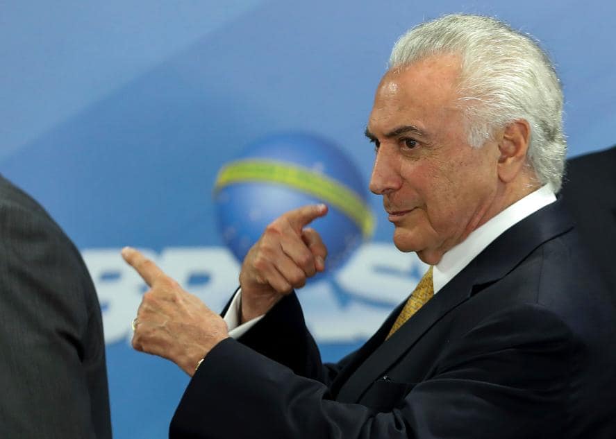 Temer elogia Caiado, mas evita declarar apoio: “Não vou me meter por enquanto”