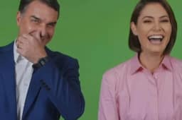 Michelle e Flávio Bolsonaro retomam atuação conjunta na campanha