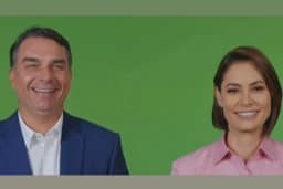 Michelle e Flávio reaparecem em vídeo de campanha: 'Vamos juntos resgatar o Brasil'