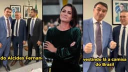 Flávio Bolsonaro menospreza Michelle e vai ao Ceará lançar pai de André Fernandes ao Senado; vídeo