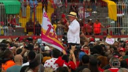 Presidente Lula, candidato à reeleição pelo PT, faz campanha na Zona Oeste do Rio