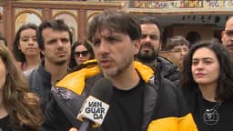 Renan Santos, candidato do Missão à Presidência, faz campanha no interior de São Paulo
