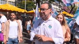 Augusto Cury faz campanha em BH e diz que bets devem ser eliminadas ou taxadas em até 60%