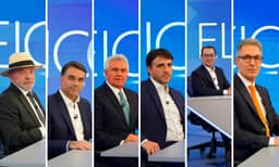 Datafolha, 1º turno - votos válidos: Lula, 45%; Flávio Bolsonaro, 42%; Caiado, 4%; Renan, 3%; Cury, 3%; Zema, 1%