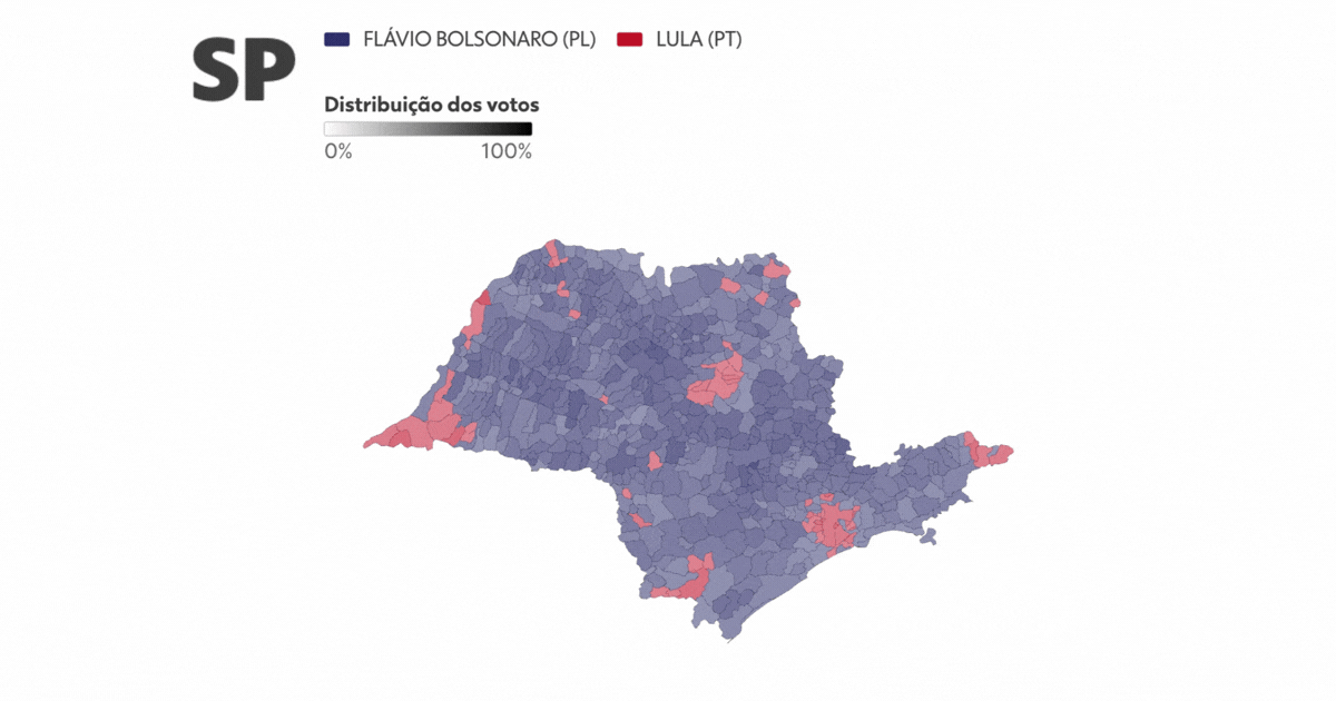 MAPAS: veja como os estados votaram para presidente no 2º turno