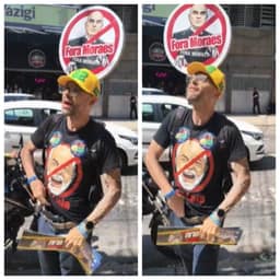 Imagem mostra deputado Alexandre Knoploch (PL) ameaçando puxar arma contra militantes do PSOL na Tijuca