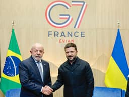 Lula se reúne com Zelensky e diz ter expectativa de atuação 'mais efetiva' da ONU para o fim da guerra entre Ucrânia e Rússia