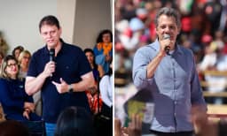 Tarcísio e Haddad gastaram ao menos R$ 2,2 milhões em anúncios no Instagram e no Facebook em 2026, mesmo antes do início da campanha