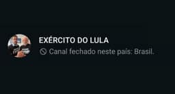 Após decisão de Nunes Marques, canal 'Exército de Lula' sai do ar e poderá ser retomado após 48 horas