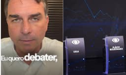 Flávio Bolsonaro justifica ausência em debate e foca ataques em Lula: 'Quero debater com quem está destruindo o Brasil'