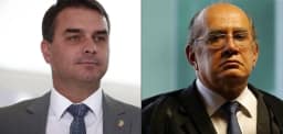A conversa secreta de Flávio Bolsonaro com Gilmar Mendes