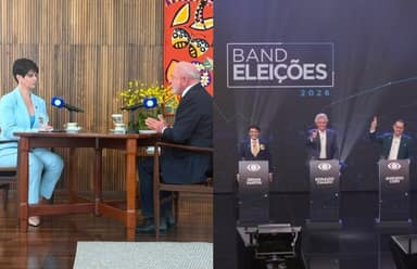 Debate presidencial esvaziado perde audiência para entrevista de Lula
