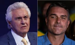 Caiado declara apoio a Flávio três semanas após chamá-lo de um dos 'maiores assaltantes do Brasil'
