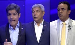 Debate na Bahia tem encontro de Jerônimo Rodrigues, ACM Neto e Ronaldo Mansur