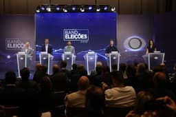 Debate Band Rio: sem Eduardo Paes,
ex-prefeito vira alvo de adversários; Ruas tenta se descolar de Castro e Bacellar
