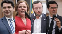 Curi, Gleisi, Filipe e Deltan empatam na disputa pelo Senado no PR