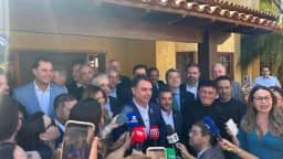 Flávio grava com Michelle e candidatos ao Senado em 1ª ação de Duda