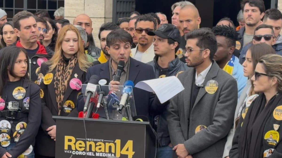 Renan Santos pede prisão de Moraes e Toffoli em ato de 7 de Setembro em São Paulo