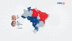 Saiba em quais Estados Lula e Flávio lideram no 1º turno