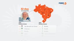 Lula e Flávio são os candidatos que foram a mais Estados na campanha