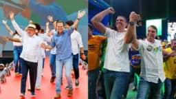 ELEIÇÕES 2026: Lula e Flávio Bolsonaro disputam discurso sobre segurança em atos no Rio