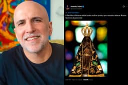 Antonio Tabet comemora decisão de Dino e republica postagem sobre Nossa Senhora
