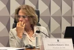 Damares propõe obstrução de votações no Senado até renúncia ou impeachment de Moraes