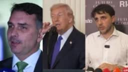 Reportagem aponta que campanha de Flávio Bolsonaro estaria recebendo dinheiro de Trump