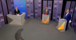 Debate: segurança Pública vira arena de confrontos entre Elmano e Ciro Gomes no Ceará