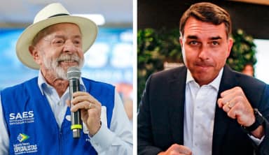 Lula e Flávio Bolsonaro empatam em pesquisas antes do horário eleitoral