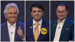 Com Caiado, Renan e Cury, primeiro debate presidencial é marcado por críticas às ausências de Lula e Flávio