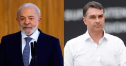 Lula vence Flávio Bolsonaro por 46% a 41% no 2º turno, diz nova pesquisa