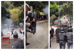VÍDEO: A violência da PM de Tarcísio para proteger Flávio Bolsonaro de protesto na Paulista